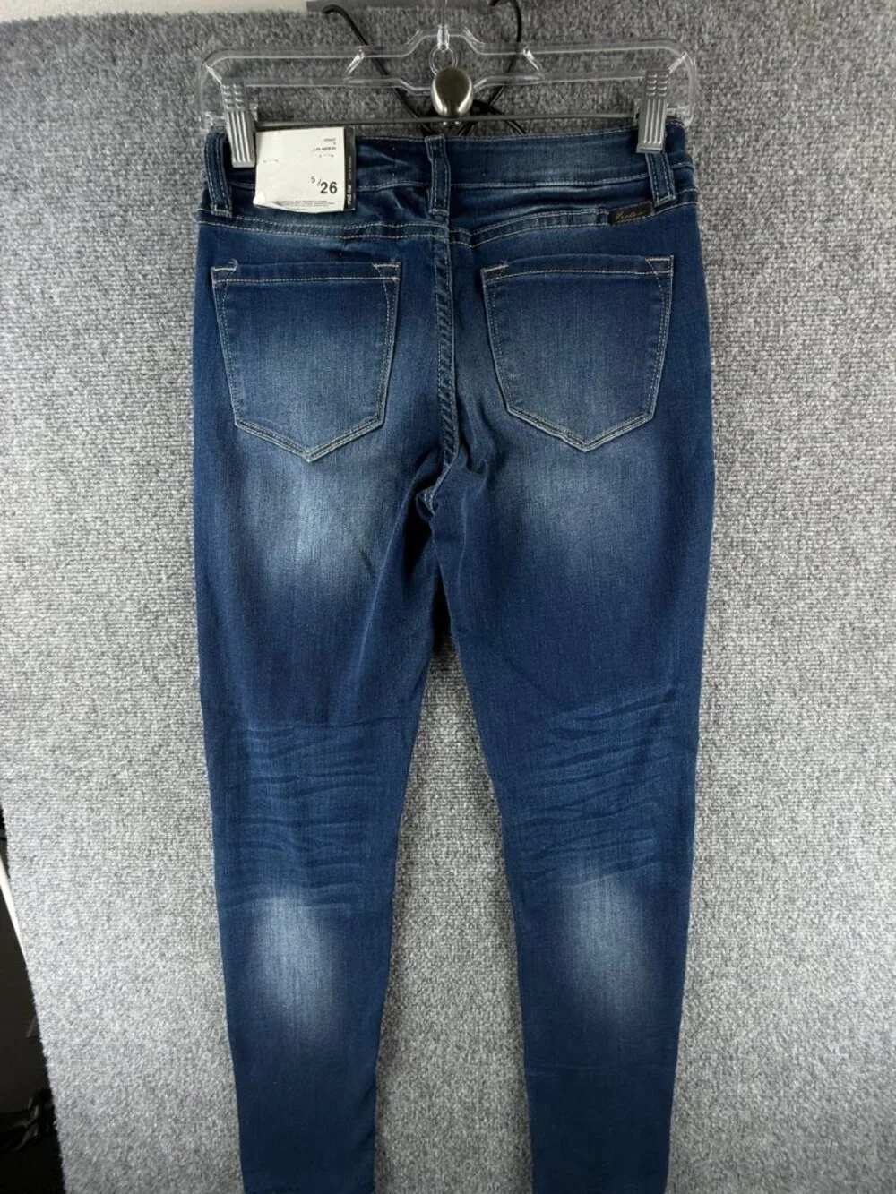 NWT Kancan Jeans Denim Blue Women 5/26 Estilo Cotton Blend Stretch ACTL 26X29
